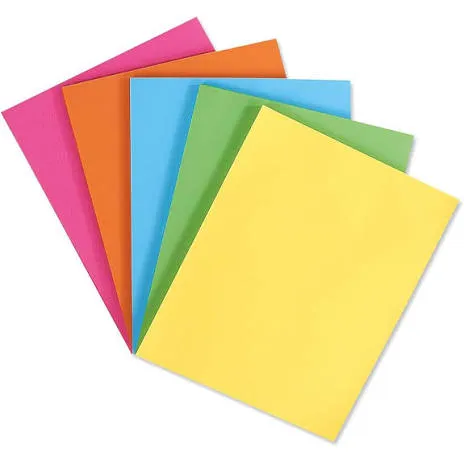 Paper stock samples for certificates